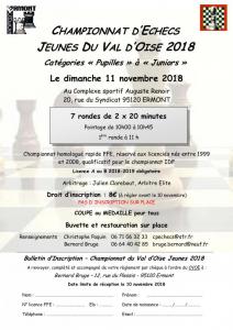 Chpt du Val d'Oise des Jeunes (de Pupilles � Juniors)